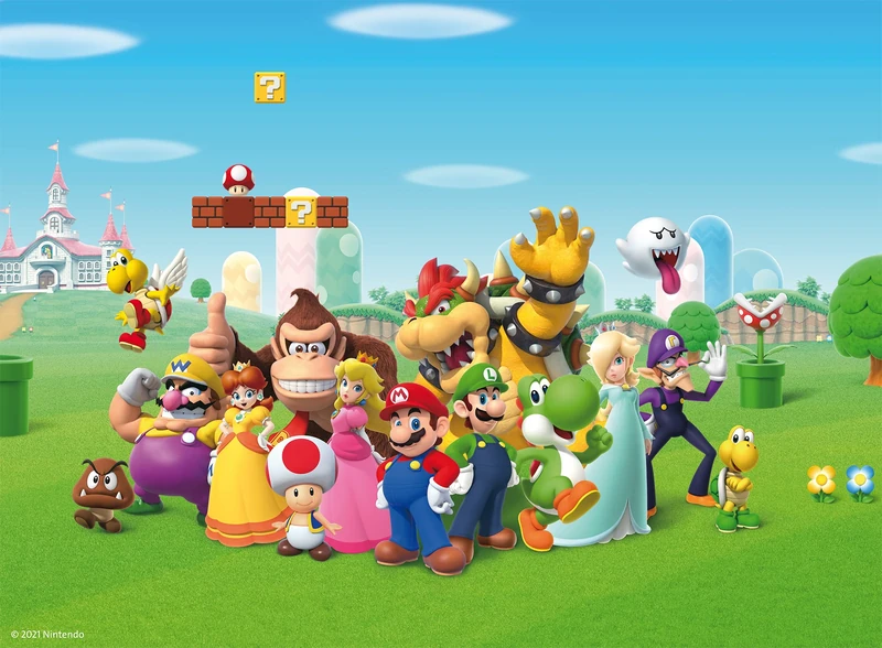 Ravensburger Super Mario 200 Piece Jigsaw Puzzles for Kids Age 8 Years Up - Extra Large Pieces, Multi-coloured, 12993 - Image 1