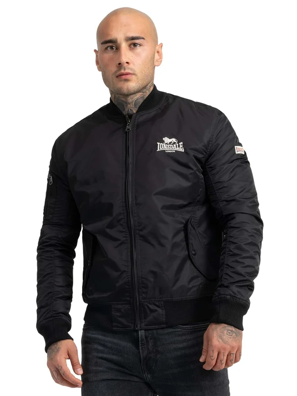 Lonsdale Men's Tern Hill Jacket, mens, Jacket, 117090, black, XL