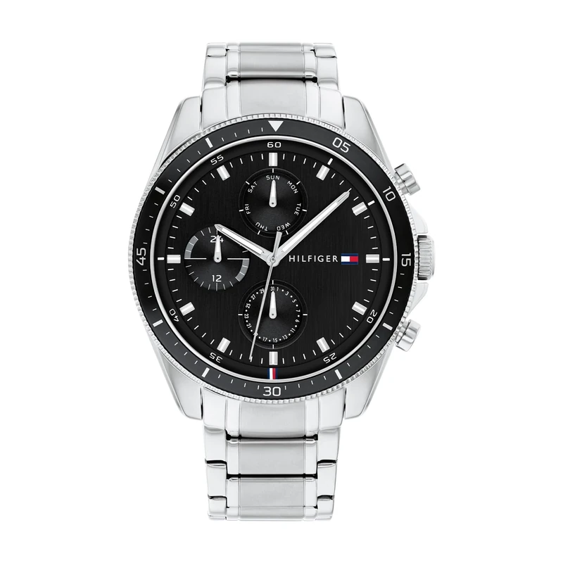 Tommy Hilfiger Analogue Multifunction Quartz Watch for Men with Silver Stainless Steel Bracelet - 1791835
