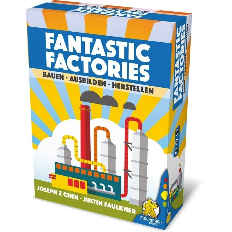 Strohmann Games, Fantastic Factories, Basic Game, Family Game, Board Game, 1-5 Players, From 12+ Years, 45+ Minutes, German