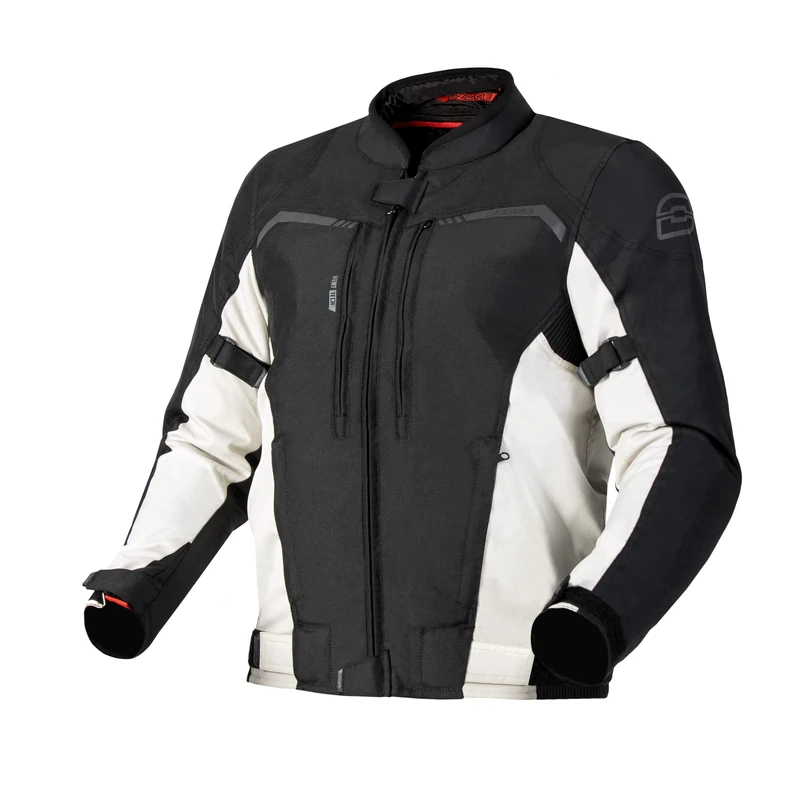 OZONE MOTO Men's Delta Iv Motorcycle Jacket, Black/Grey, S