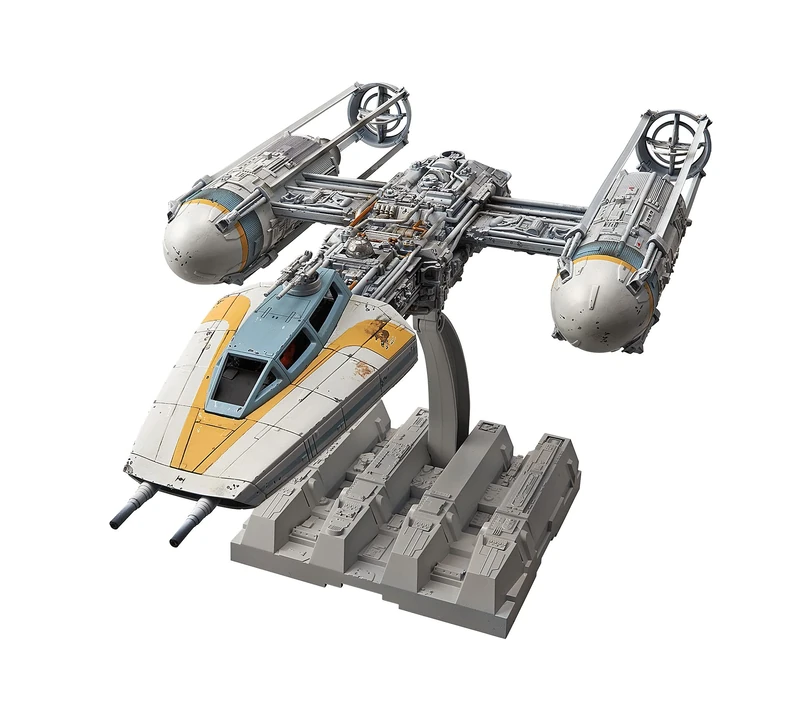 Revell 01209 Y-Wing Starfighter Bandai (Click System) 1:72 Scale Unbuilt/Pre-coloured/Click-Together (Non-Glue) Plastic Model Kit