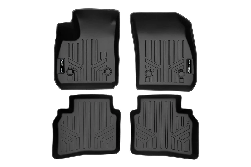 SMARTLINER Custom Fit All Weather Black 2 Row Car Floor Mats Liner Set for 2021 Buick Envision