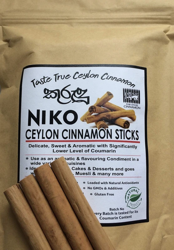 Pure Ceylon Cinnamon Sticks (250g Resealable Pouch) Mild, Sweet & Aromatic/No GMOs & Additives/Direct from Plantation/True Sri Lankan Cinnamon