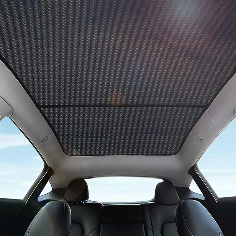 Topfit for Model Y Sunshade Roof Window Insulation UV Rays Protection Sun Shade for Tesla Model Y Heat Blocking Shades
