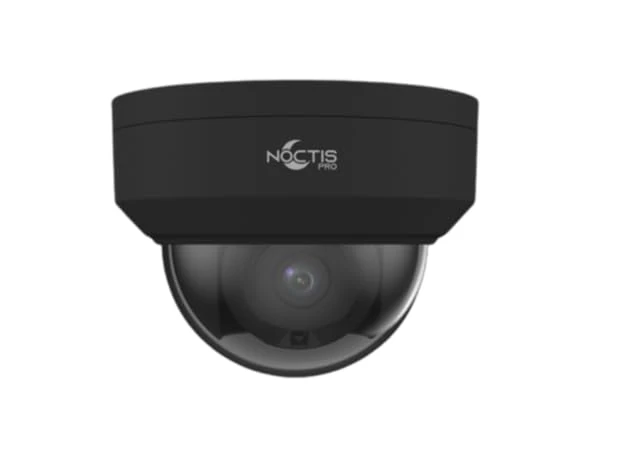 Noctis Pro 5MP Internal/External IP Network CCTV Anti-Vandal Dome Cameras With Stralight Technology Motion Detection 30M IR and 2.8mm Fixed Lens - Black