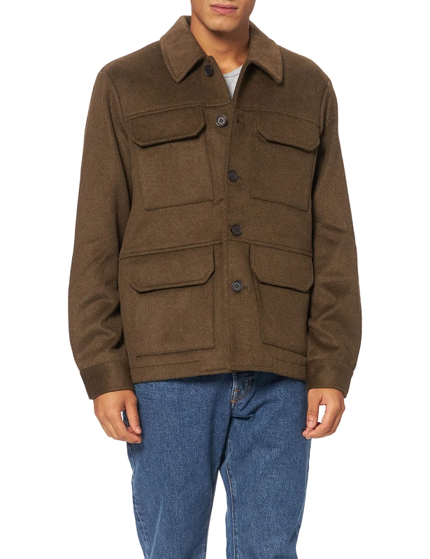 CASUAL FRIDAY Men's Johnix Wool Jacket, 190403/Sea Turtle, XXL