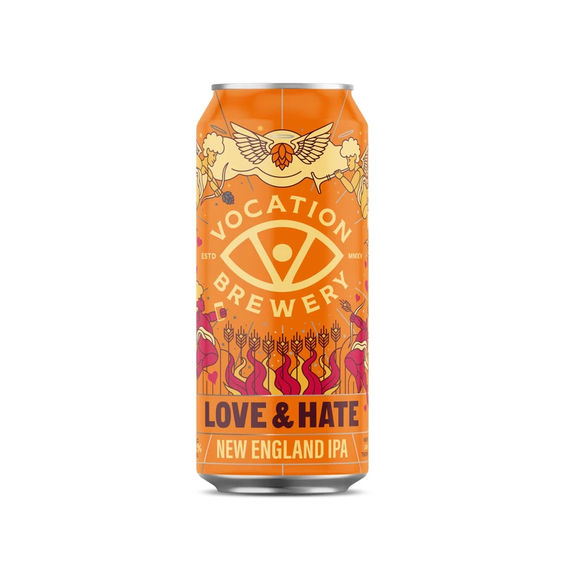 Vocation Brewery | Love & Hate 7.2% New England IPA | 12 x 440 ml | Juicy Craft Beer
