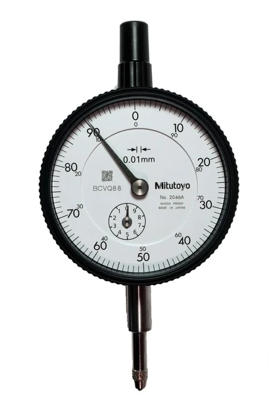 Dial Gauge, end Cover with Eyelet, ISO Version, 10 mm, 0.01 mm