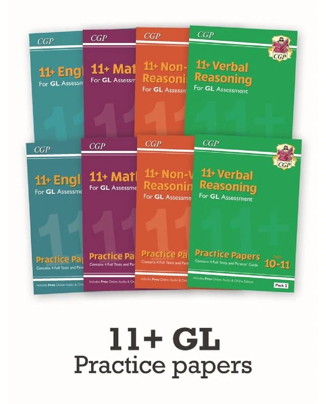 11+ GL Practice Paper Bundle for Ages 10-11 (8 Packs - 32 Tests)
