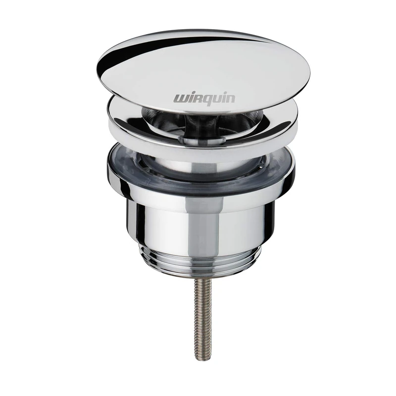 Wirquin 30723420 – Brass Basin Plug – Fixed Dome with Central Screw