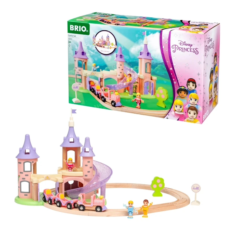 BRIO Disney Princess Castle Train Set for Kids Age 3 Years Up - Compatible with all BRIO Railway Sets & Accessories - Gifts for Girls