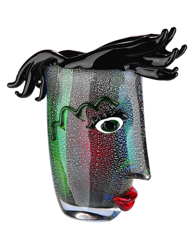 GILDE GLAS art Vase Design - Glass Vase and Art Object Modern Height 30 cm