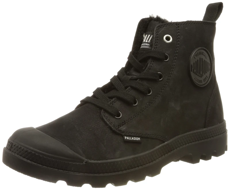 Palladium Pampa Hi Zip WL Women's Trainers Boots, Black, 9.5 UK