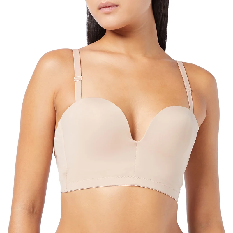 Wonderbra Women Ultimate Backless Bra, Beige, 32B