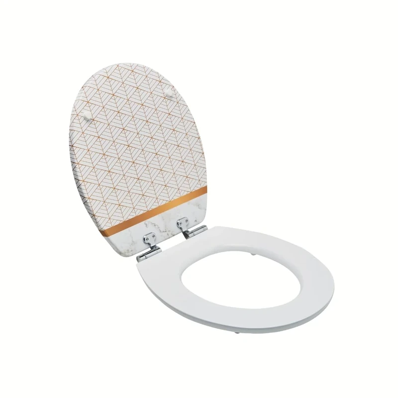 Diplomat Toilet Seat Gold Marble (FSC Label)