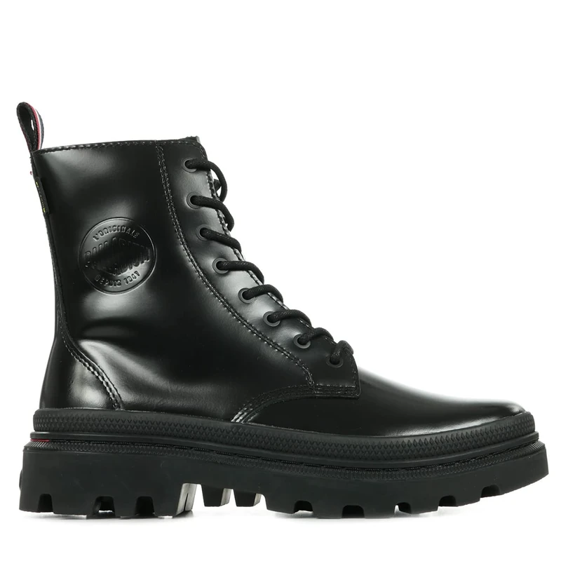 Palladium Unisex Pallatrooper Off-1 Boots, Black, 5.5 UK