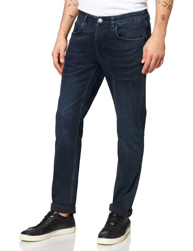 CASUAL FRIDAY Men's 20503637 Jeans, Denim Blue Black (200443), 31 W/30 L