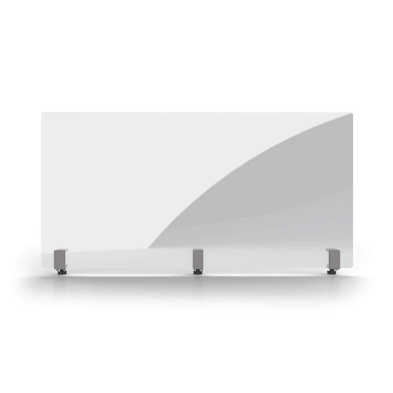 magnetoplan Acrylic Hygiene Wall with clamp Holders