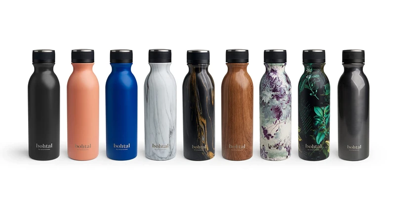 Smartshake Unisex - Adult Bothal Thermos Flask, Stainless Steel, 600 ml, Metallic Steel