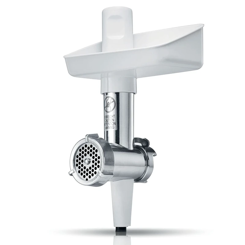 Bosch MUZS2FWW Meat Grinder Attachment Plug, Stainless Steel Hole Disc 4.5 mm, Also Suitable for Fish and Vegetables, Suitable for Food Processor Series 2