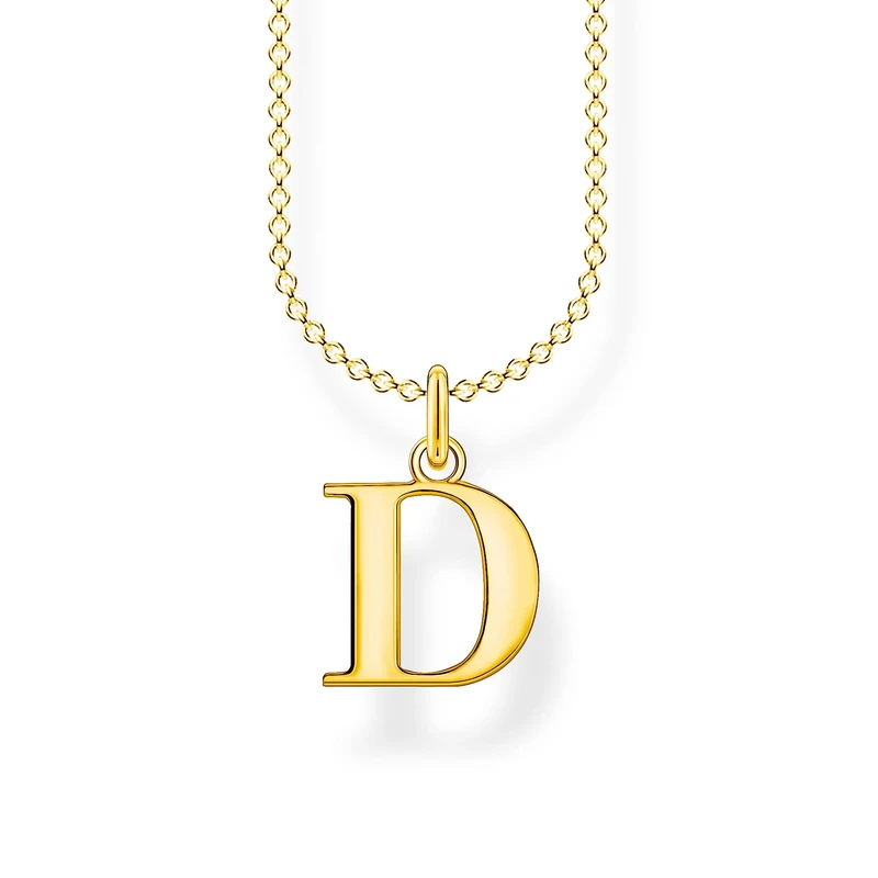 THOMAS SABO Letter D Necklace 925 Sterling Silver KE2013-001-21