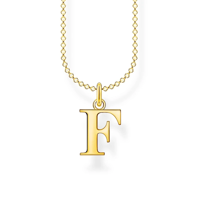THOMAS SABO Letter F Necklace 925 Sterling Silver KE2015-001-21