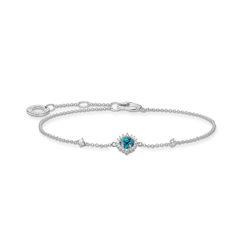 Thomas Sabo Bracelet turquoise stone 925 Sterling Silver