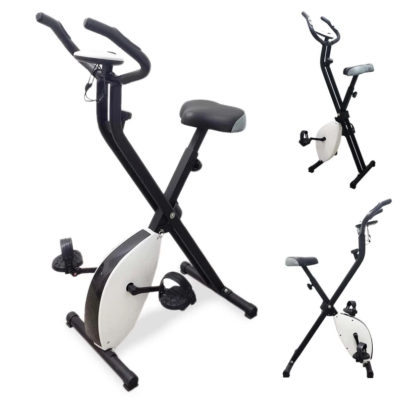 FFitness X-Bike F-Bike Training Foldable Space-Saving Exercise Bike with Adjustable Resistance and Multifunction Display