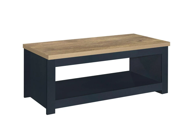 Birlea Highgate Coffee Table - Navy Blue & Oak