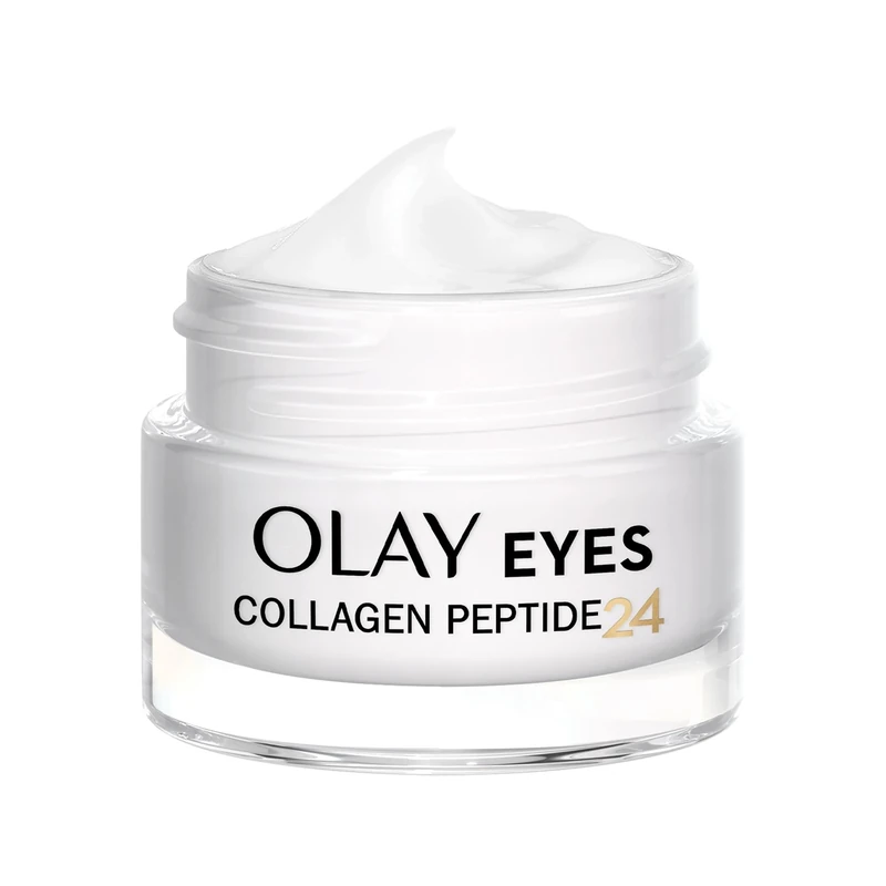 Olay Collagen Peptide Eye Cream, Skincare with Niacinamide 99% Purity and Antioxidant Vitamin E. Advanced Anti Ageing Skin Care with 3 Actions: Strengthens, Restores, Hydrates, 15ml