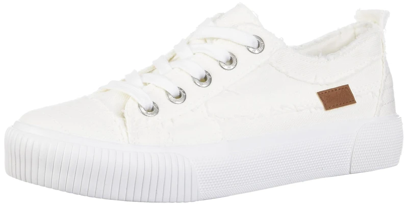 Blowfish Malibu Women's Clay Sneaker, White Smoked 16oz Canvas, 5 UK