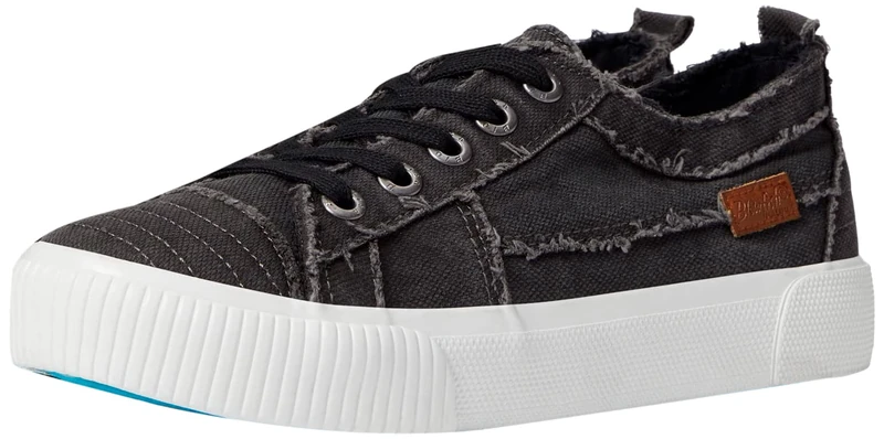 Blowfish Malibu Women's Clay Sneaker, Black Smoked 16oz Canvas, 5.5 UK