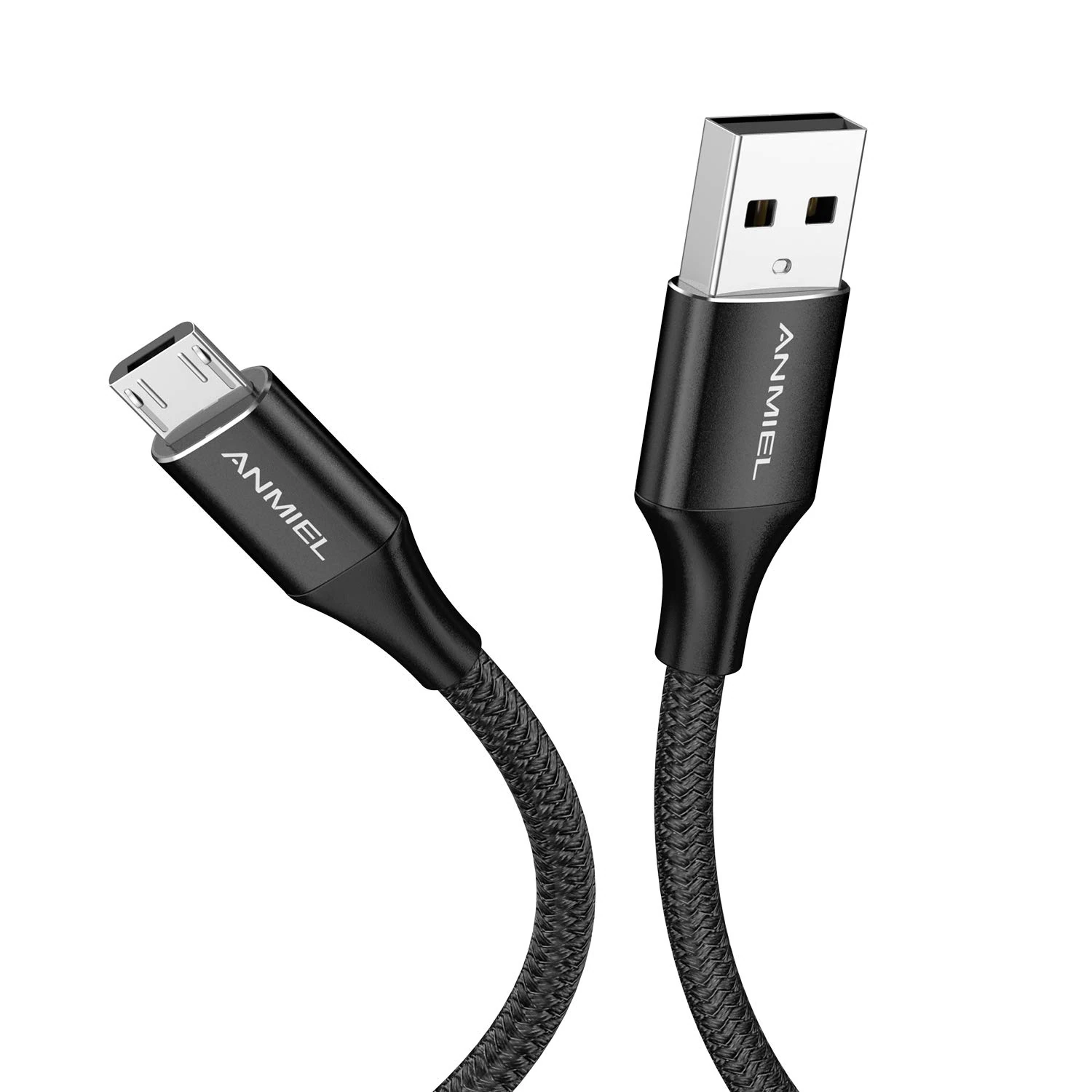 ANMIEL Micro USB Cable 2M Android Charger Cable 2.4A Nylon Braided Fast Charging Cable for PS4, Samsung Galaxy S7 S6 S5 J7 J5 J6 J3, Note, LG, Nexus, Nokia, Xbox,HTC,Sony, Kindle Fire,and More