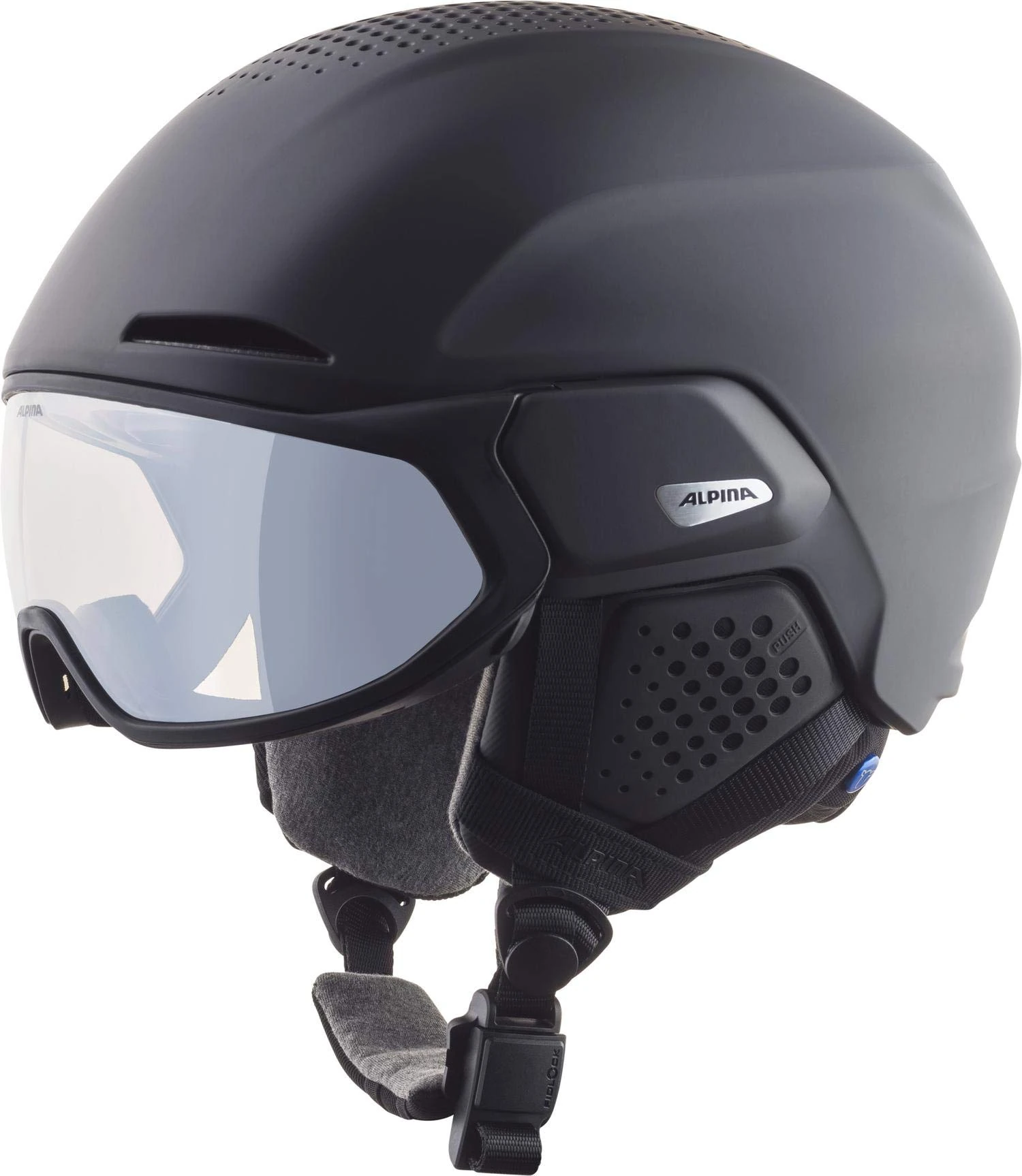 ALPINA Unisex - Adult, ALTO V ski helmet, black matt, 51-55 cm
