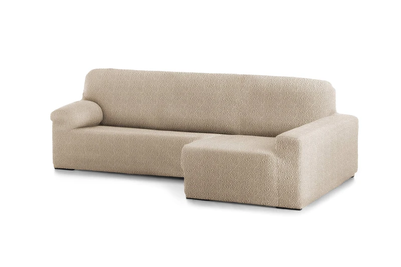 Eysa 3D chaise longue super bielastic sofa cover, long arm, right front view, colour 1 - Image 1