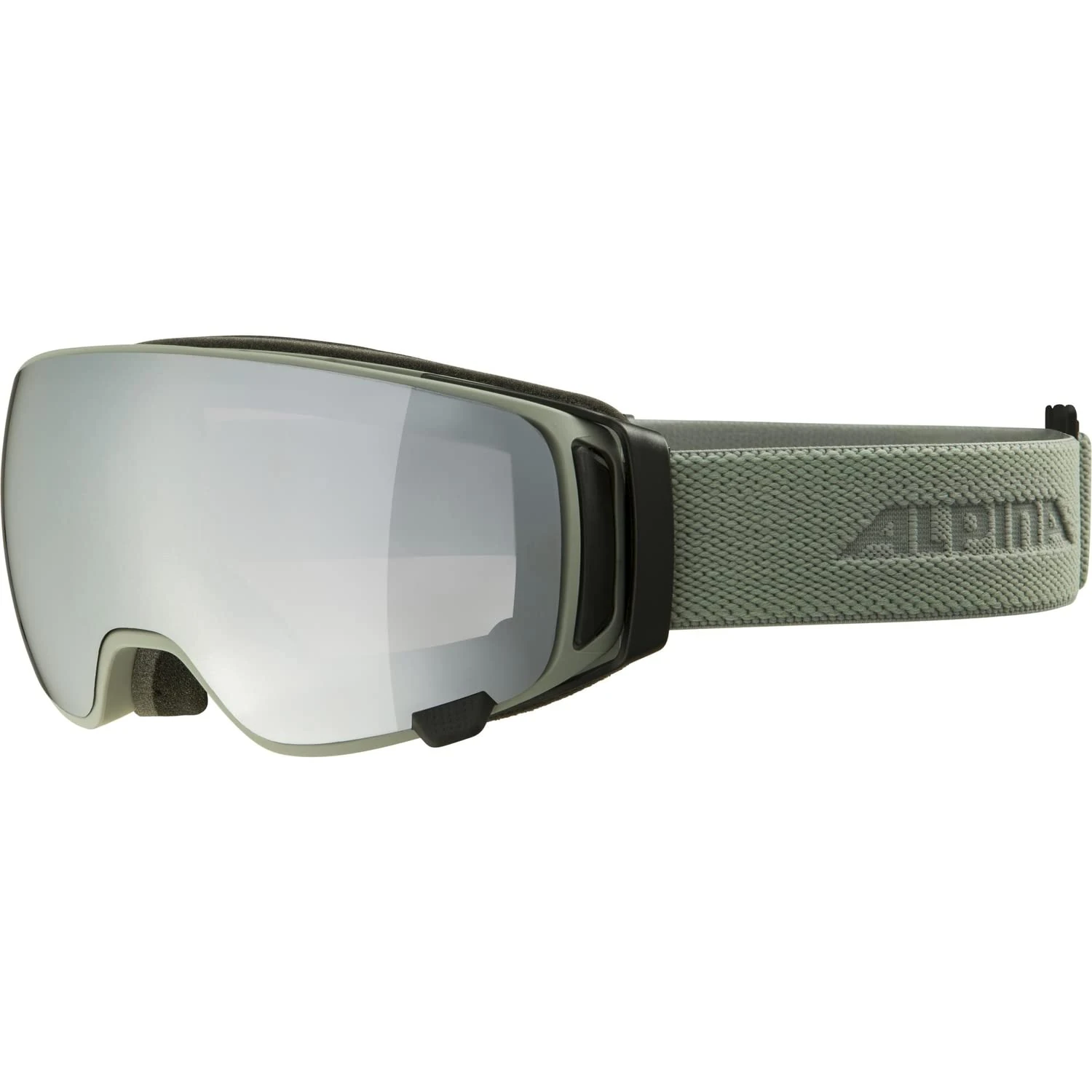 ALPINA Unisex - Adult, DOUBLE JACK MAG Q ski goggles, moongrey, One Size