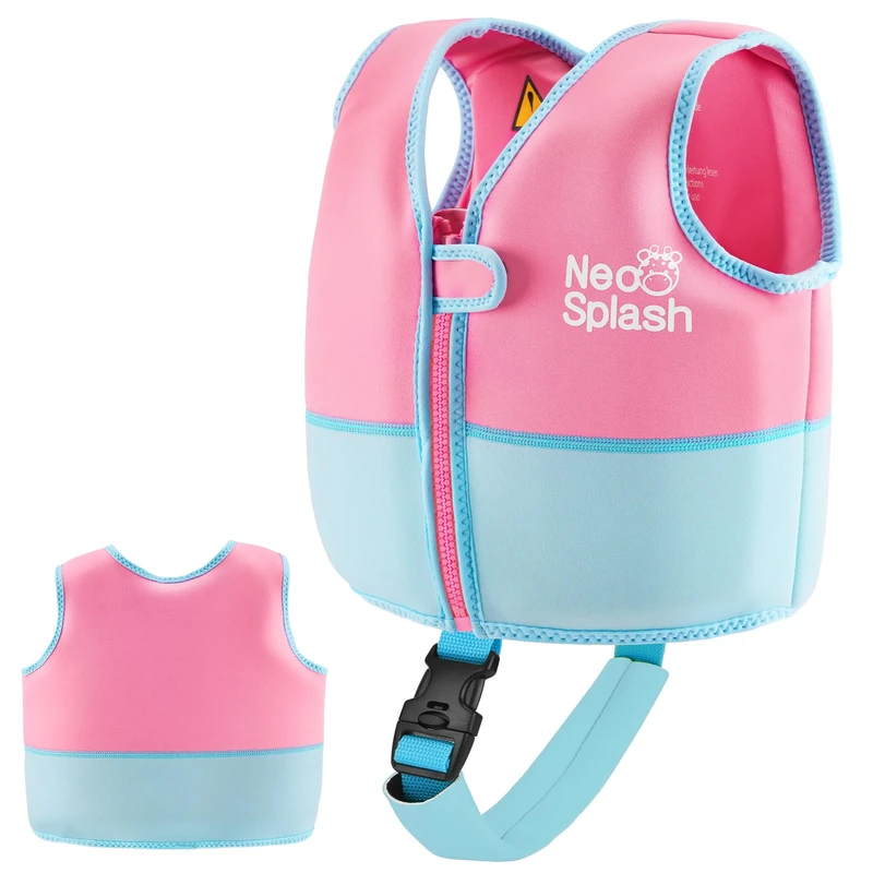 Kids Swim Vest with Adjustable Safety Straps for Ages 1-3 and 3-6 (Multicolour,3-6)