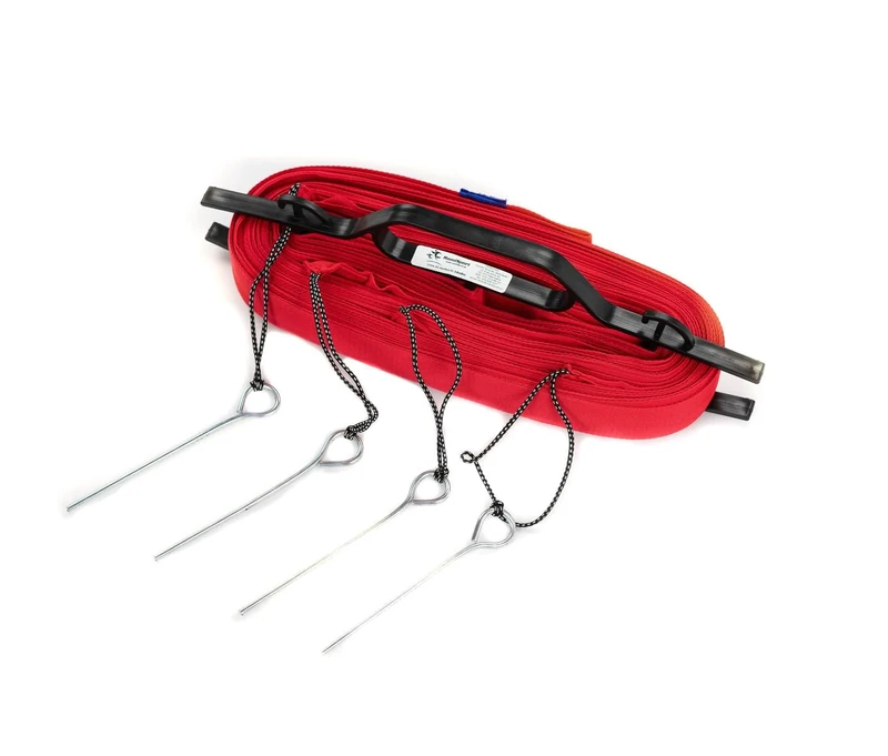 RomiSport Lines for Beach Volleyball Courtline Adjustable 16 m x 8 m 18 m x 9 m Width 5 cm Beach Volleyball Marking Red Lawn Sand