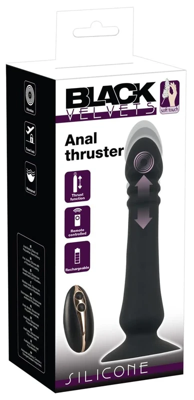Black Velvets Vibrator with Shock Function-05999800000 Black One Size