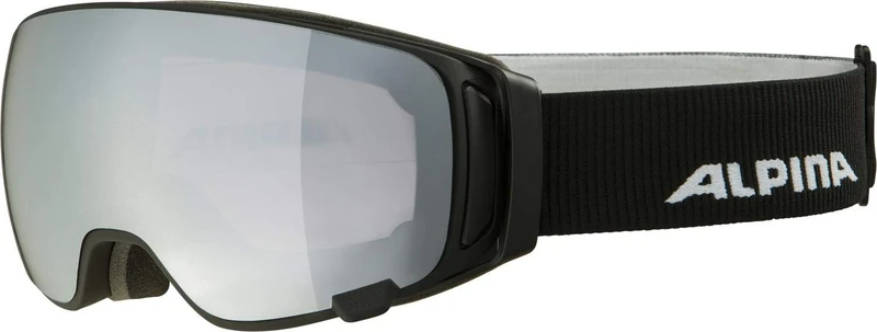 ALPINA Unisex - Adult, DOUBLE JACK MAG Q ski goggles, black matt, One Size