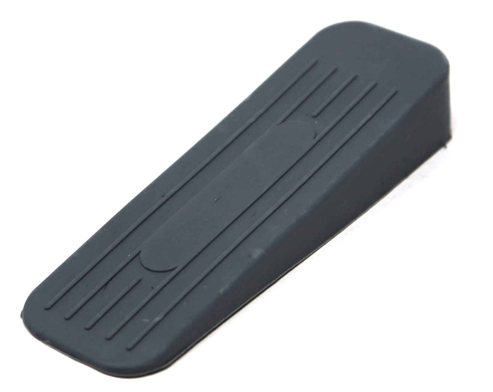 fiXte Deluxe Heavy Duty Non-Slip Rubber Door Wedge Stopper (1, Dark Grey)