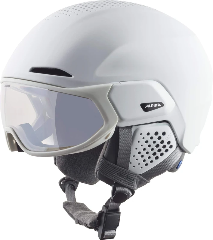 ALPINA Unisex - Adult, ALTO V ski helmet, white matt, 55-59 cm
