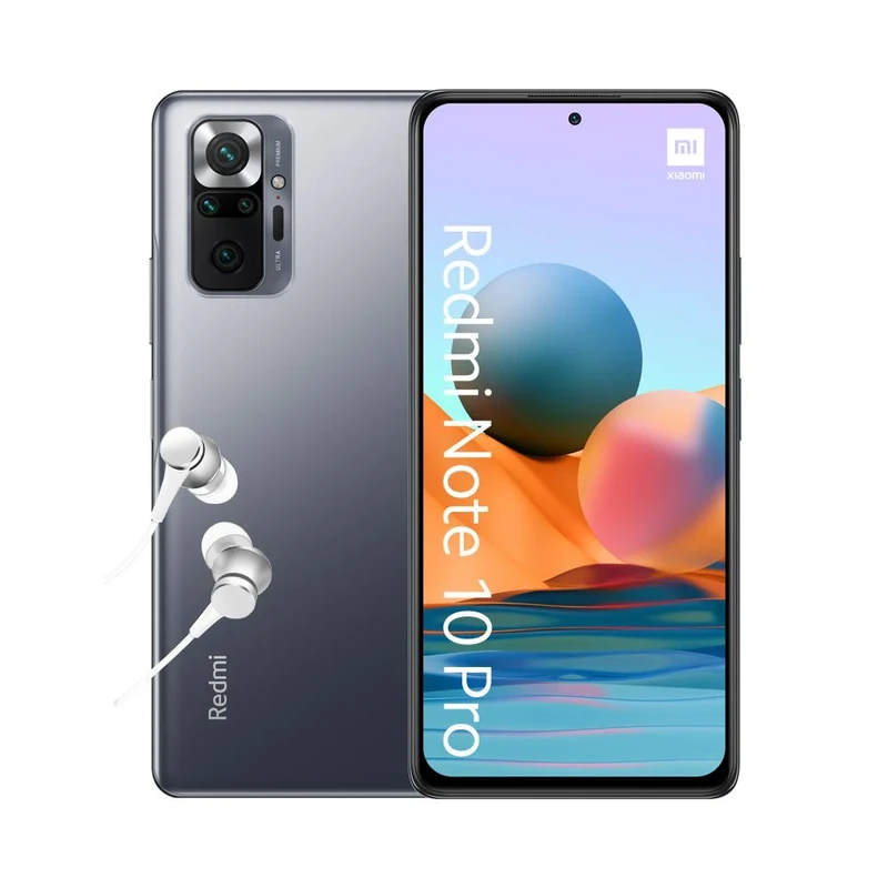 XIAOMI Redmi Note 10 Pro - Smartphone 6+128GB, 6,67” 120Hz AMOLED DotDisplay, Snapdragon 732G, 108MP Quad Camera, 5020mAh, Onyx Gray (UK Version + 2 Years Warranty)