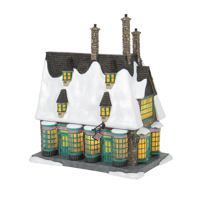 Department 56 Harry Potter Village Honeydukes Sweet Shop Lit Building, 8.66 Inch, Multicolor - Image 1