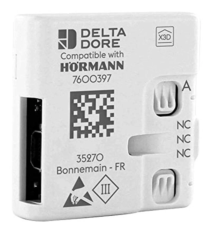 Hörmann DeltaDore Gateway (for Controlling Garage Door Drives via Tydom Smart Home System, Including Connection Cable, 51 x 47.5 x 16 mm) 4510102, White