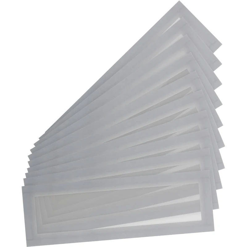 Tarifold ES 195209 – Pack of 10 Magnetic Frames Holder A5/A4 – for Labels (55 x 210 mm Long) – Magneto PRO for Magnetic Boards, Silver Grey