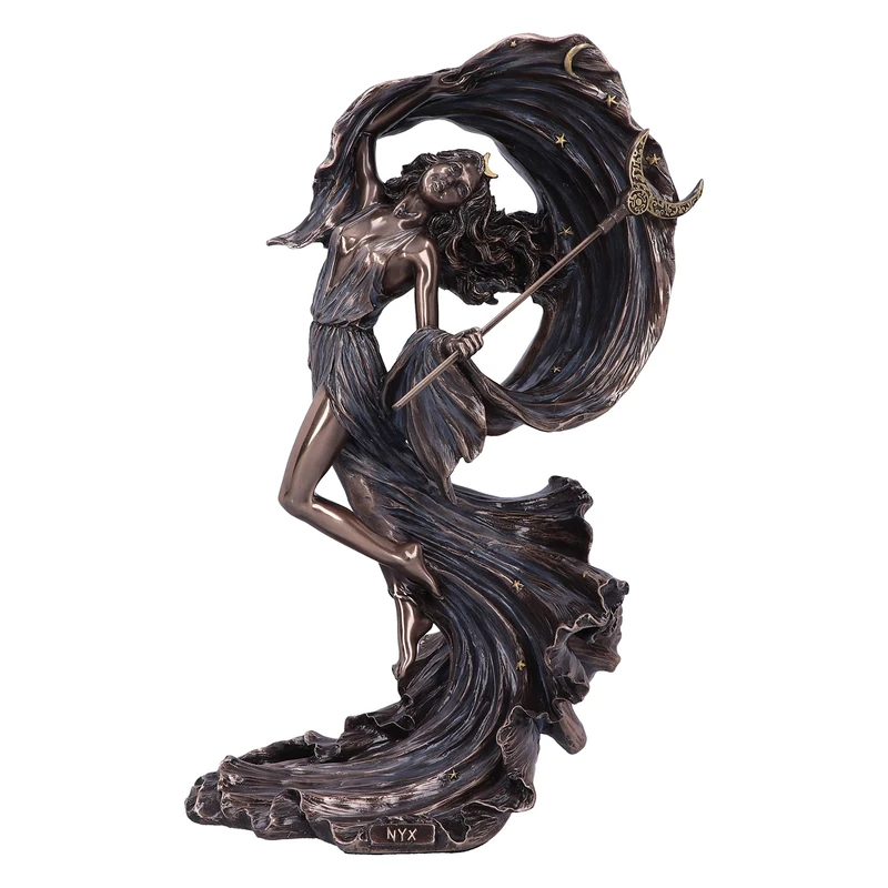 Nemesis Now Bronze Nyx Greek Goddess of the Night Starry Sky Figurine,27.5cm