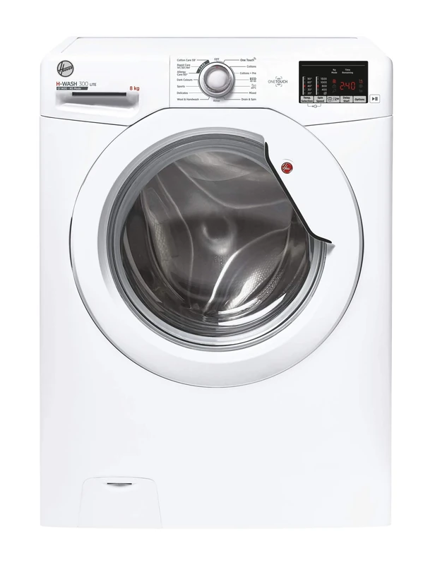 H3W 582DE 8KG 1500RPM Washing Machine (Black)