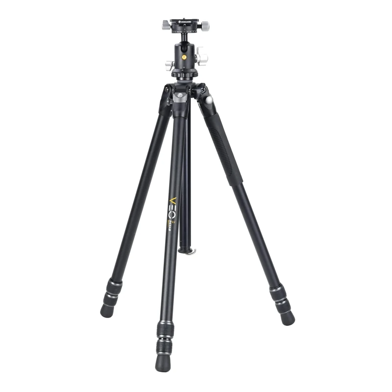Vanguard VEO 3 263AB Traditional Aluminium Tripod With Dual Axis Ball Head - 15kg Load Capacity